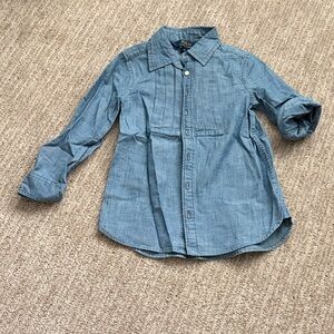 Ralph Lauren Kids Blue Chambray Button Down Shirt